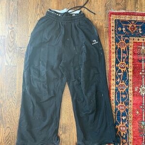 Balenciaga thrashed sweatpants w/ underwear